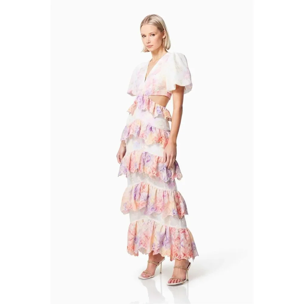 ELLIATT RIVIERA DRESS Vacation Maxi Dress Gown in Fuchsia pink size S NWT $394 - Picture 1 of 8